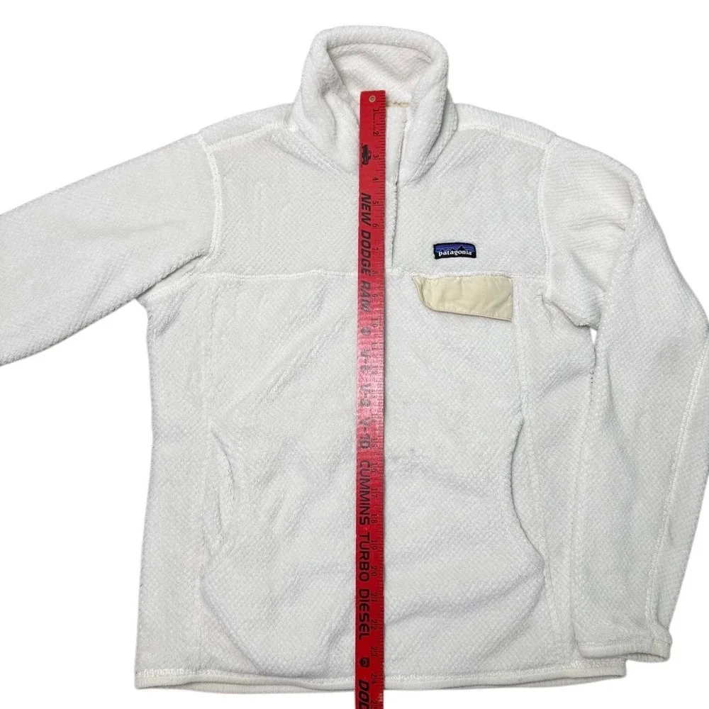 Patagonia‎ Women's Re-Tool Half-Snap Pullover White Size Medium Sweater Jacket - Picture 4 of 8